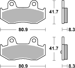 Тормозные колодки SBS 174HF (FA411)