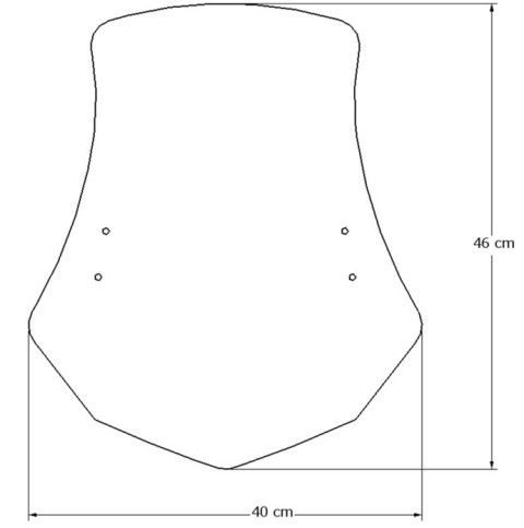 Универсальный ветровик Loster U1T длинна 46 см 