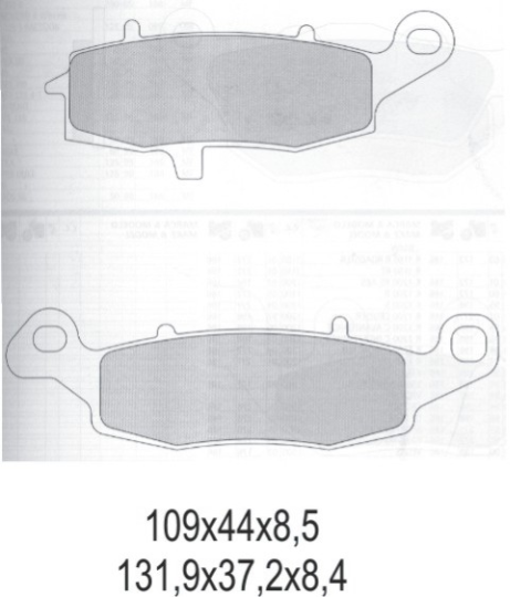 Тормозные колодки GALFER FD179G1651 (FA231)