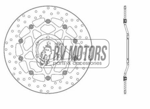 Тормозной диск BREMBO BRM  78B40813