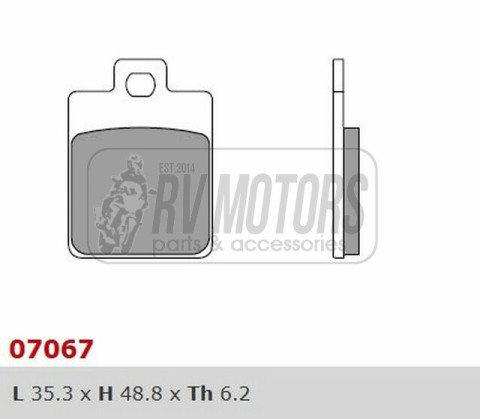 Тормозные колодки BREMBO BRM 07067XS