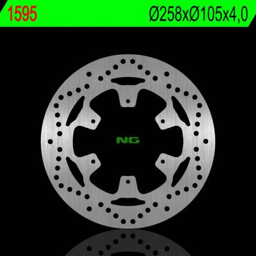 Гальмівний диск NG передній PIAGGIO MP3 300/350/500 16-18 (258X105X4,0MM) NG1595