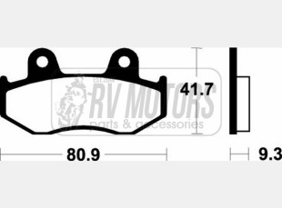 Тормозные колодки SBS 125HF