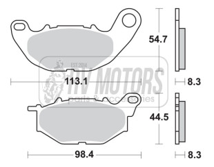 Тормозные колодки SBS 931RS