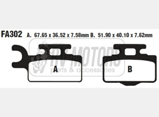 Тормозные колодки EBC FA302TT
