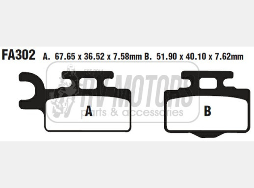 Гальмівні колодки EBC FA302TT
