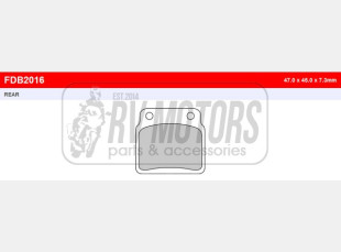 Тормозные колодки FERODO FDB2016SG