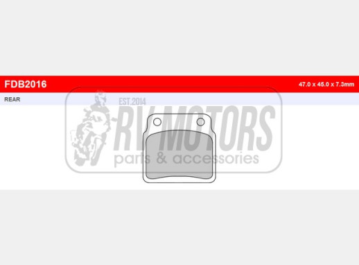 Гальмівні колодки FERODO FDB2016SG