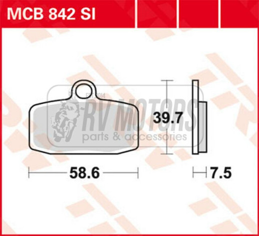 Колодки гальмівні TRW LUCAS MCB842SI