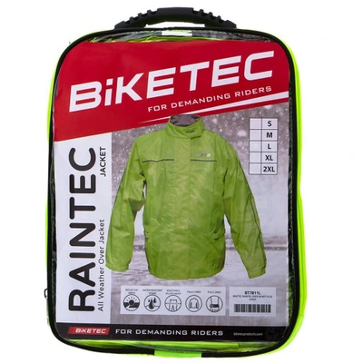 Дощова куртка BIKETEC BT78112, жовта