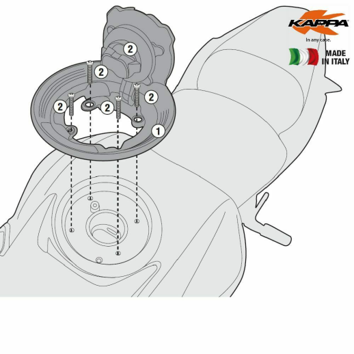 Кріплення на бак Tanklock KAWASAKI Z 650 (17-18) KAPPA BF28K