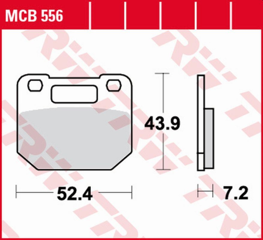 Тормозные колодки SUZUKI RG 80 GAMMA '85-'96, RG 125 GAMMA '85-'90 TRW LUCAS MCB556