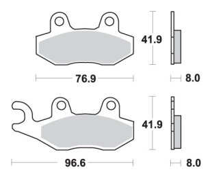 Тормозные колодки SBS 197CT (FA135 / FA214)
