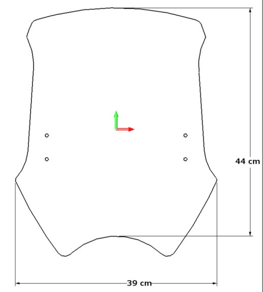 Універсальний вітровик Loster U2T довжина 44 см