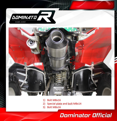 Прямоток DOMINATOR SUZUKI LTR 450 HP2 2006 - 2009