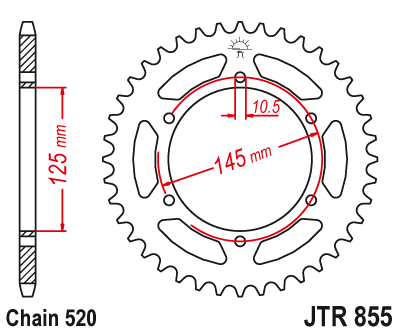 Приводная звезда JT JTR855.47 (PBR 866) 