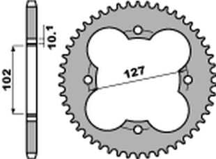 Приводная звезда POLARIS 450 OUTLAW '08-10', 500 PREDATOR '03-07', 525 OUTLAW '08-10' PBR 448038C45 (JTR1480.38)