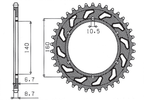 Приводная звезда SUNSTAR 1-5652 48 (JTR 502.48)