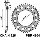 Приводная звезда HUSQVARNA NUDA 900R 12 PBR 460442C45