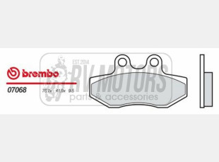Тормозные колодки BREMBO BRM 07068