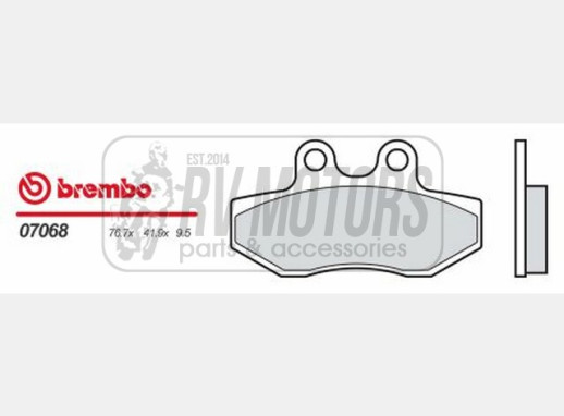 Гальмівні колодки BREMBO BRM 07068