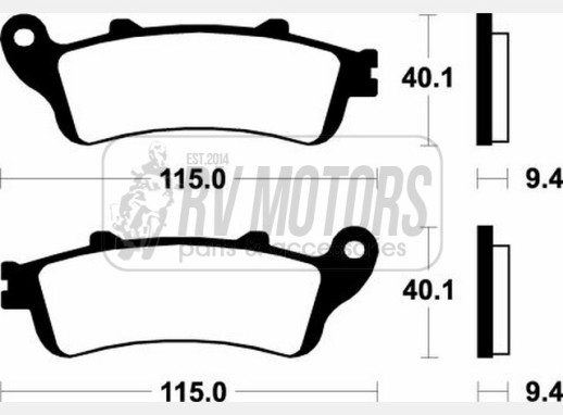 Гальмівні колодки SBS 147HF