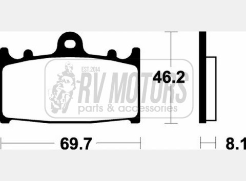 Тормозные колодки SBS 631RS