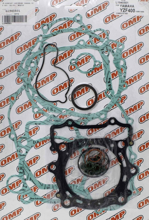 Повний комплект прокладок YAMAHA YZ 400F &#39;98-&#39;99, WR400F &#39;98-&#39;00 OMP L1940501
