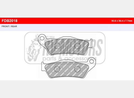 Гальмівні колодки FERODO FDB2018P