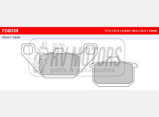 Тормозные колодки FERODO FDB339P