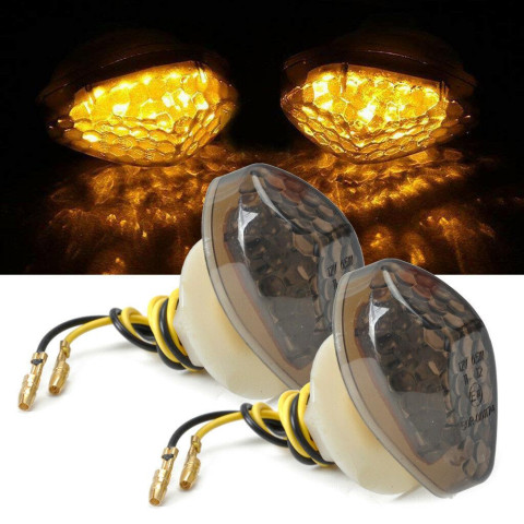 Светодиодные повороты Flush mount 12/2 диодов тонированные 