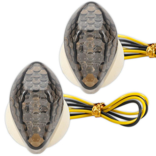 Світлодіодні повороти Flush mount 12/2 діодів тоновані 