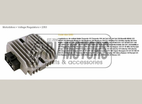 Регулятор напруги YAMAHA R1/R6/THUNDERCAT/FZR600R/TDM/XVS DZE ELEKTRYKA 2353-01