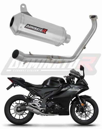 Полная система выхлопа Yamaha YZF R125 2024 - 2026 DOMINATOR овальный G2