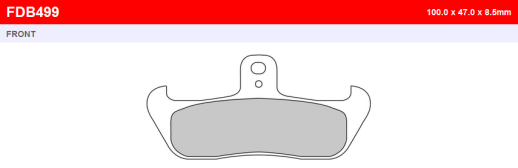 Гальмівні колодки FERODO FDB499P