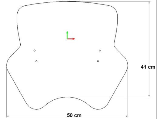 Універсальний вітровик Loster U3T довжина 41 см