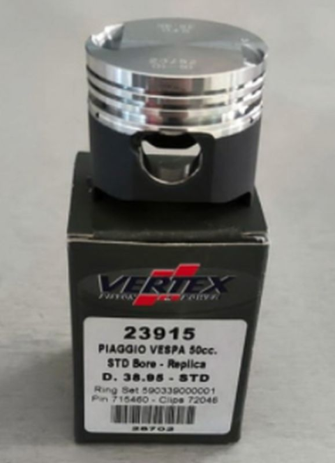 Поршень PIAGGIO VESPA LIBERTY 50, ZIP 50, APRILIA SCARABEO 50 (4T) (39,75MM) (+0,80MM)   VERTEX 23915080