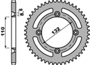 Приводная звезда KTM SX 85 '04-'17, SX 105 '07-'11 PBR 448646C45 (JTR895.46)