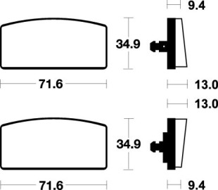 Тормозные колодки SBS 520HF