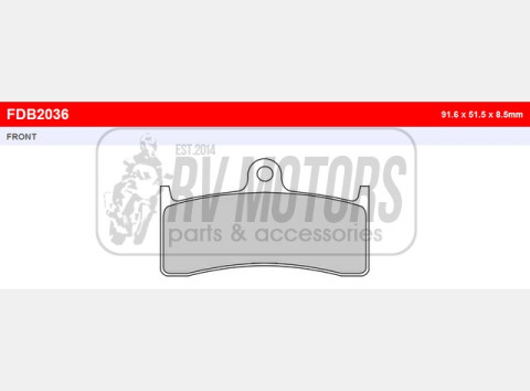 Тормозные колодки FERODO FDB2036ST