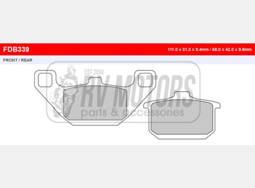 Гальмівні колодки FERODO FDB339ST