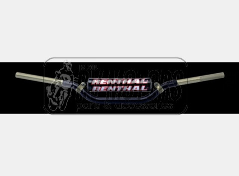 Алюминиевый руль RENTHAL 28.6 mm MX Twinwall Черный 999-01-BK-07-185