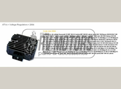 Регулятор напруги KAWASAKI VN/ZL/ZZR 600/ZX 6R 95-97 DZE ELEKTRYKA 2064-01