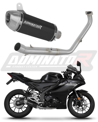 Полная система выхлопа Yamaha YZF R125 2024 - 2026 DOMINATOR S3 черный