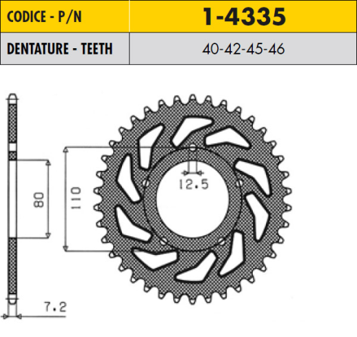 Привідна зірка Sunstar 1-4335-45