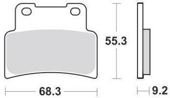 Тормозные колодки SBS 844DC (FA432)