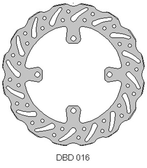 Тормозной диск передний KAWASAKI KX 125 '03-08, KX 250 '03-18, 21, KX 450 '06-18, 21, KLX 450 '07-21, KXF 450'10-20, RMZ 250 '04-06, (250X109,5X4MM) (4X9,5MM) (NG1762,NG1031)   DELTA BRAKING ONL_DBD016G