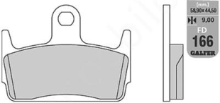 Тормозные колодки GALFER FD166G1651 (FA234)