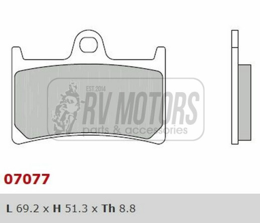 Гальмівні колодки BREMBO BRM 07077XS