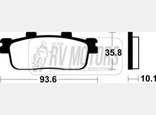 Тормозные колодки SBS 201MS 